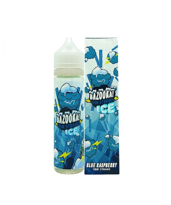 Blue Raspberry Ice Sour Straws by Bazooka Sour Str...