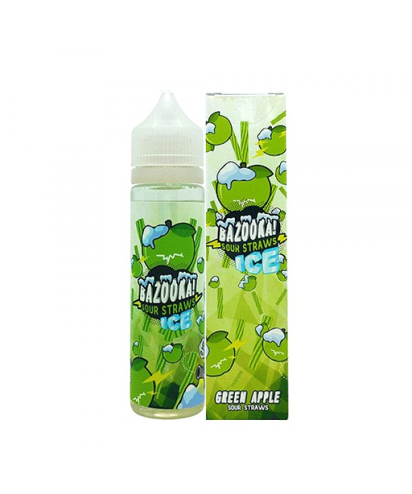 Green Apple Ice Sour Straws by Bazooka Sour Straws...