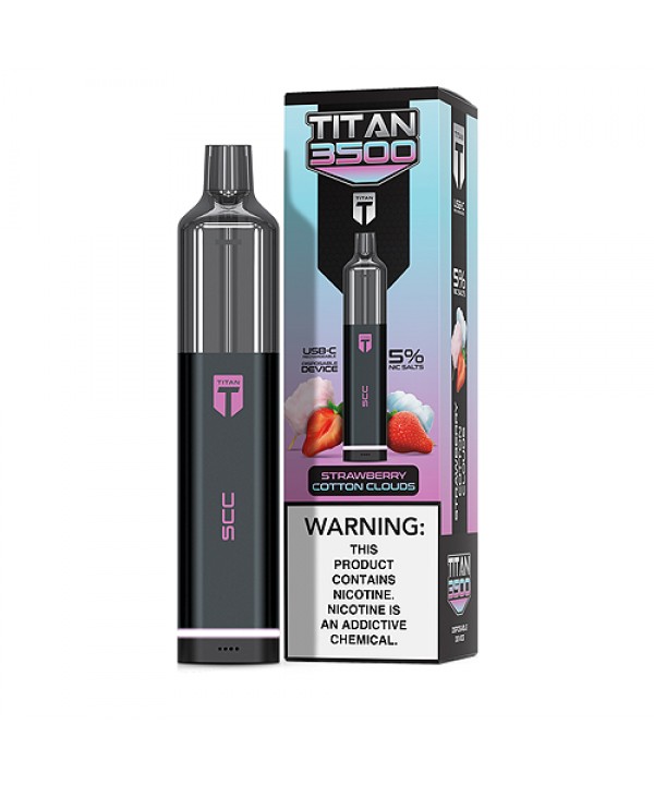 Strawberry Cotton Cloud Disposable Pod (3500 Puffs...