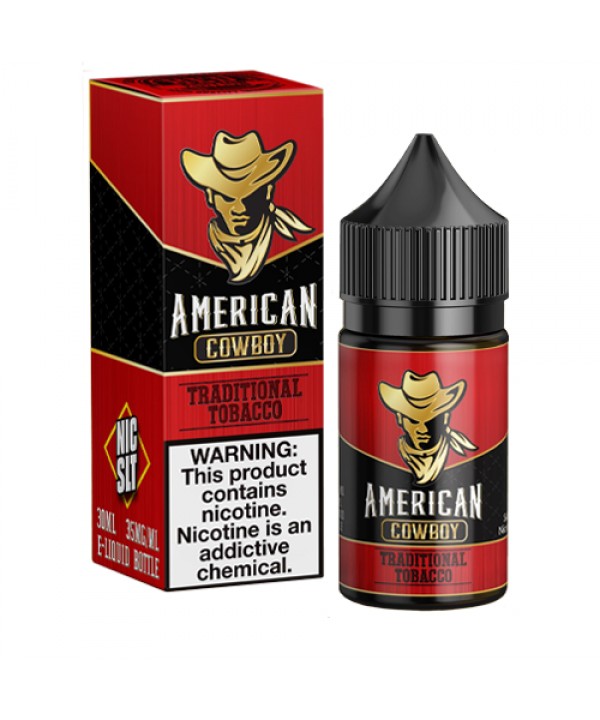 Traditional Tobacco by American Cowboy Nic Slt 30m...